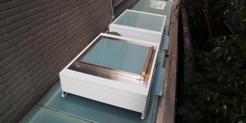 giải pháp giếng trời cuối nhà ống